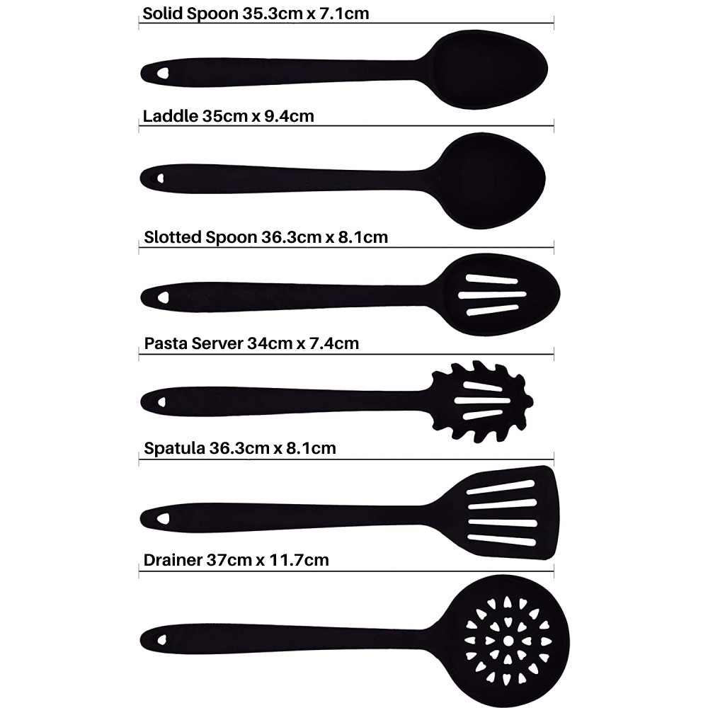 Silicone Cooking Utensils Set (Gray): image 10