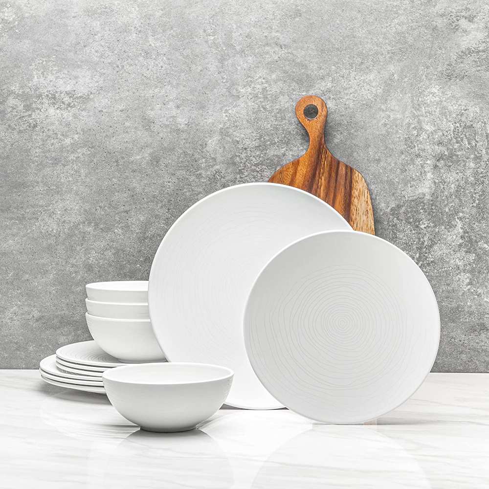 Reusable Plastic Dinnerware Set (Organica Black): image 10